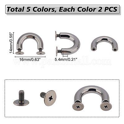 Lot De 10 Anneaux Porte-clés Métal Avec Chaînes & Fermoirs - Couleurs Assorties Pour Organisation Bijoux - 8
