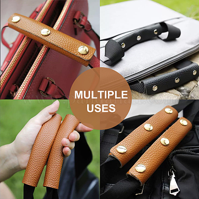 Wholesale OLYCRAFT 8 Pcs Handle Leather Wrap Covers Handbag Purse Handle  Leather Wraps Cover Craft Strap Making Supplies with Iron Snap Buttons for  Shopping Bag Travel Bag - Black 