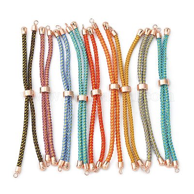 Beaded Pura Vida Friendship Bracelet | Woven Braided Bracelet | Adjustable Wax Cord | String Waterproof | Silver Gold Bronze Beads