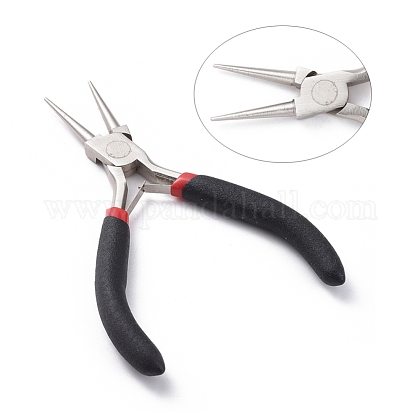 5 inch Carbon Steel Rustless Round Nose Pliers for Jewelry Making Supplies P035Y-1-1