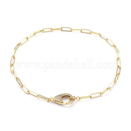 Brass Paperclip Chains Necklaces NJEW-JN02758-1
