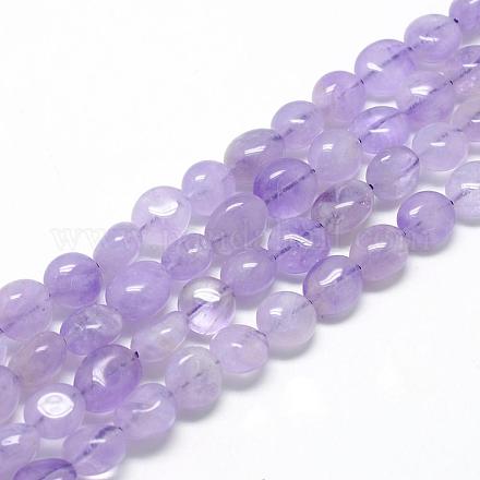 Natürlichen Amethyst Perlen Stränge G-R445-6x8-23-1