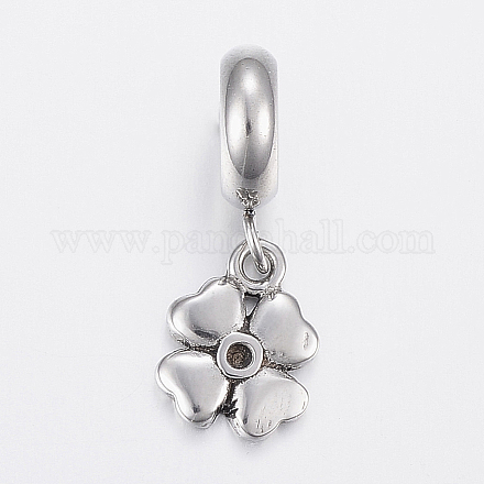304 Stainless Steel European Dangle Charms STAS-H446-05AS-1