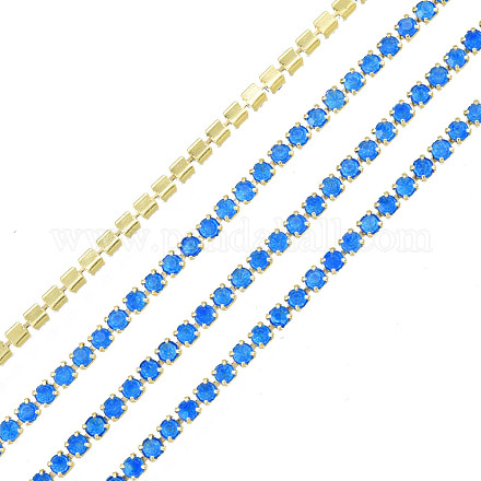 Cadenas de strass Diamante de imitación de bronce CHC-N017-003A-B08-1