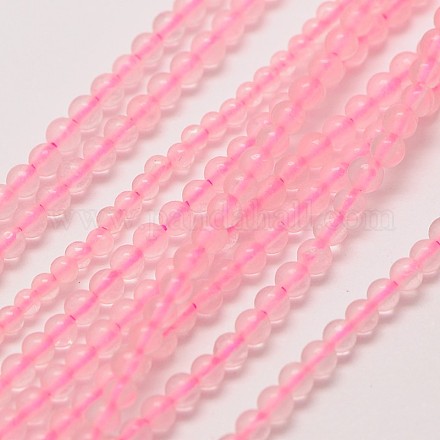 Naturali Quarzo Rosa rotondo fili di perle G-A130-2mm-13-1