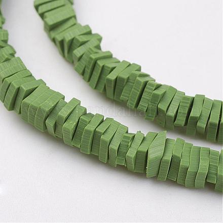 Polymer Clay Bead Strands CLAY-P015-6mm-08-1