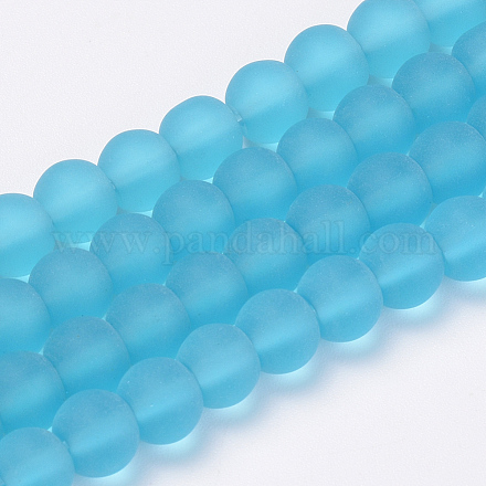 Chapelets de perles en verre transparente   X-GLAA-Q064-07-6mm-1