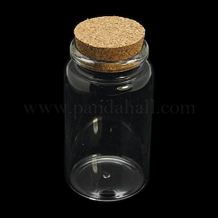Botella de cristal frasco de vidrio para envases de abalorios CON-E008-92x47mm-1