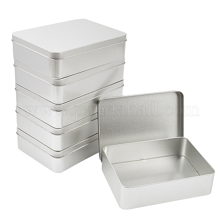 Boîtes en fer blanc vides rectangulaires olycraft CON-OC0001-06MS-1