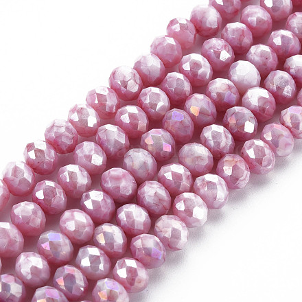 Cuisson opaque de perles de verre peintes EGLA-N006-010A-B02-1