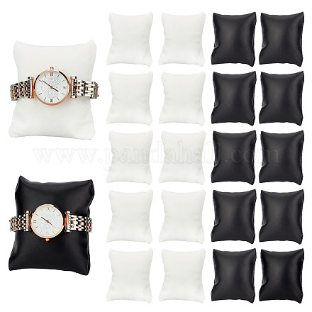 Fingerinspire Imitation Leather Bracelet/Watch Pillow Jewelry Displays BDIS-FG0001-05-1