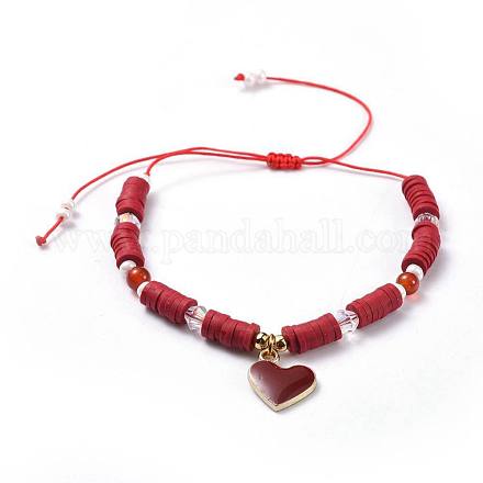 Adjustable Nylon Thread Braided Beads Bracelets BJEW-JB04457-02-1