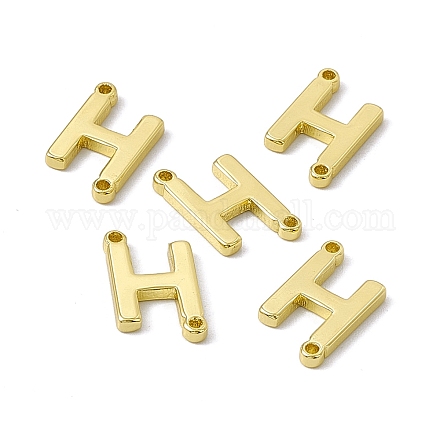 Rack Plating Brass Connector Charms KK-C007-38G-H-1