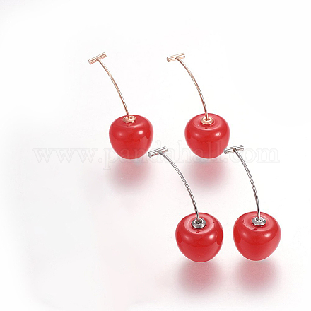 304 Stainless Steel Ear Studs EJEW-G252-01-1