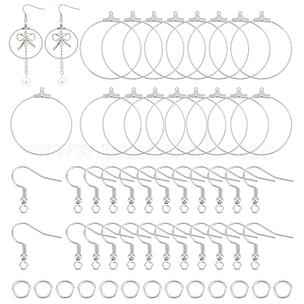 Kit per la creazione di orecchini pendenti a cerchio grande Unicraftale fai da te DIY-UN0004-07-1