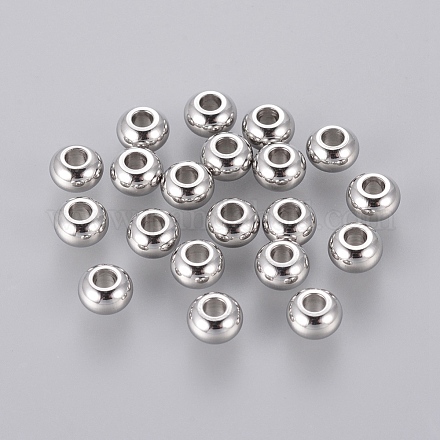 Rondelle 304 Stainless Steel Beads STAS-S028-15-1