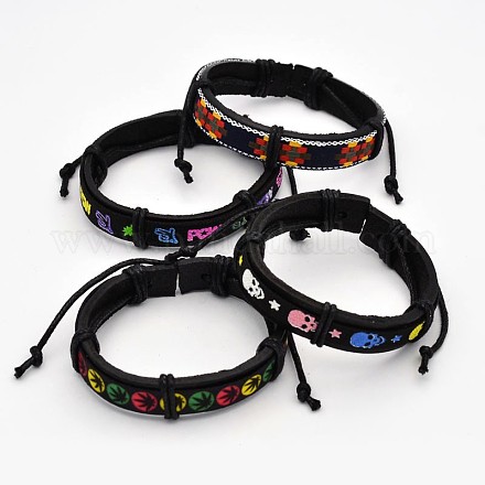 Adjustable Cord Bracelets BJEW-M117-14-1