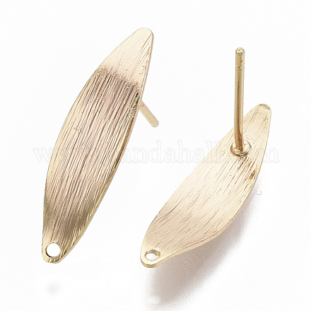 Accessoires de clous d'oreilles en laiton KK-T055-029G-NF-1