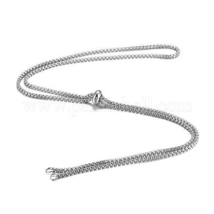 304 creazione di collana con cursore a catena in acciaio inossidabile MAK-H100-01P-1