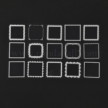 PET Adhesive Waterproof Stickers Set DIY-F082-02B-1