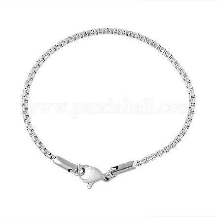 316 Stainless Steel Venetian Chain Bracelets BJEW-M187-04-B-1