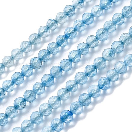 Brins de perles en cristal de topaze naturelle G-H266-07B-1