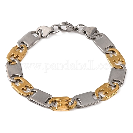 201 браслет из нержавеющей стали Mariner Link BJEW-B078-58GP-1