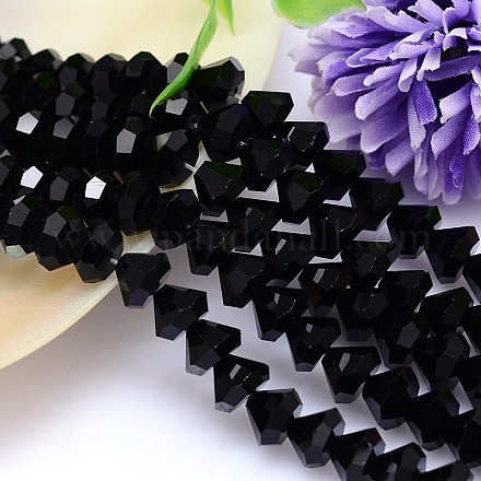 Faceted Cone Imitation Austrian Crystal Bead Strands G-M187-8mm-23A-1