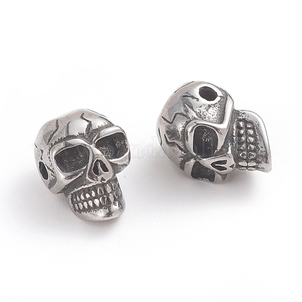 Halloween 304 Stainless Steel Beads STAS-F237-02AS-1