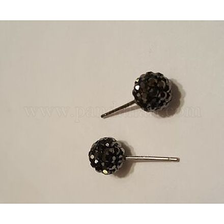 Regali sexy di san valentino per lei 925 orecchini a bottone in argento sterling con strass di cristallo austriaco Q286J261-1