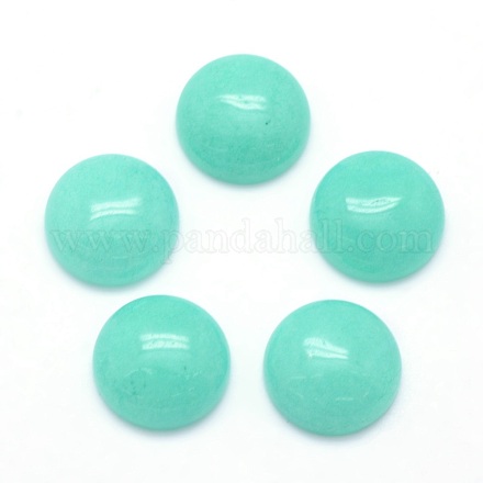 Natürlich gefärbte Jade-Cabochons X-G-P393-R30-12mm-1