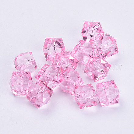 Perles en acrylique transparente X-TACR-Q259-14mm-V03-1