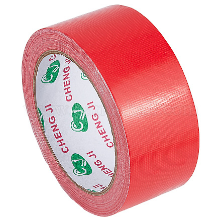 GORGECRAFT 1.8in x 65.6ft Bookbinding Repair Tape Red Fabric Tape Adhesive Duct Tape Safe Cloth Library Book Seam Sealing Hinging Craft Tape for Webbing Repair Camouflage AJEW-WH0136-54B-01-1