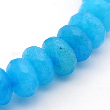 Dyed Natural White Jade Bead Strands G-N0030-8x5mm-27-1