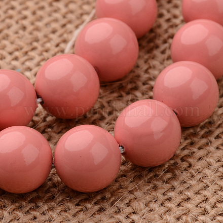 Chapelets de perles de rocaille polie de grade A BSHE-M027-6mm-20-1