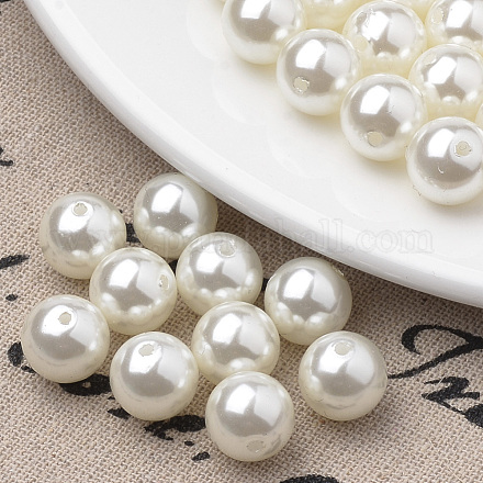 Hebras de perlas de imitación de plástico ecológico MACR-S285-20mm-05-1