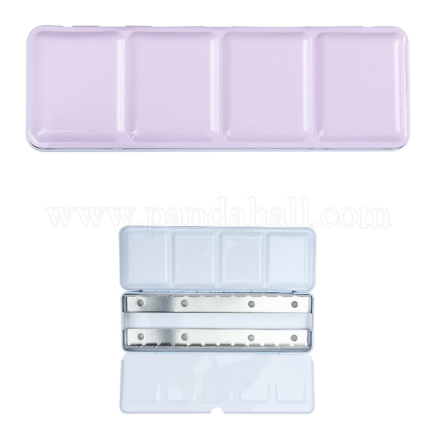 Palette D'Aquarelle Vide En Métal 40 Cases - Boîte De Voyage 11x7cm, Pour Artistes Et Débutants - 3