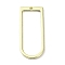 Rack Plating Alloy Pendants, Oval, Golden, 30x13x1mm, Hole: 1mm