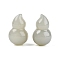 Natural Hetian Jade Gourd Display Decorations, Feng Shui Energy Stone Gift for Home Office Desktop Decoration, 20x11.5~13mm