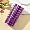 10 Rolls Flat Elastic Crystal String Set, Elastic Beading Thread, for Stretch Bracelet Making, Purple, 0.5mm, about 10 yards(9.14m)/roll
