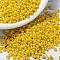 MIYUKI Round Rocailles Beads, Japanese Seed Beads, 8/0, (RR422D) Opaque Yellow Luster, 8/0, 3mm, Hole: 1mm, about 2111~2277pcs/50g
