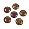 Natural Tiger Iron Cabochons, Half Round/Dome, 25x7~8mm