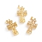 Rack Plating Brass Pendants, Hollow, Cross, Golden, 26x15.5x6mm, Hole: 4x6mm