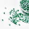 Spray Painted Resin Beads, Round, Two Tone, Green, 4.5x4mm, Hole: 1mm