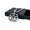 Punk Style Stainless Steel Color Pentagram Pendant Necklaces, Stainless Steel Color, 23.62 inch(60cm)