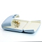 Velvet Brooch Storage Boxes, Square, Light Sky Blue, 9x9x3.5cm