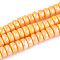 Handmade Polymer Clay Beads Strands, Pearlized, Flat Round, Gold, 6~7x3~3.5mm, Hole: 1.4~1.6mm, about 111~113pcs/strand, 15.94 inch(40.5cm)