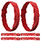 Wide Stretch Sparkling Headband, Elastic Sequin Headband, Hair Accessories for Girls, Red, 172x29x1.4mm