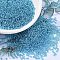 MIYUKI Round Rocailles Beads, Japanese Seed Beads, 11/0, (RR2429) Silverlined Dark Aqua, 11/0, 2x1.3mm, Hole: 0.8mm, about 5500pcs/50g