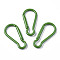 Aluminum Rock Climbing Carabiners, Key Clasps, Green, 46x22.5x4.5mm, Inner Diameter: 39x16mm